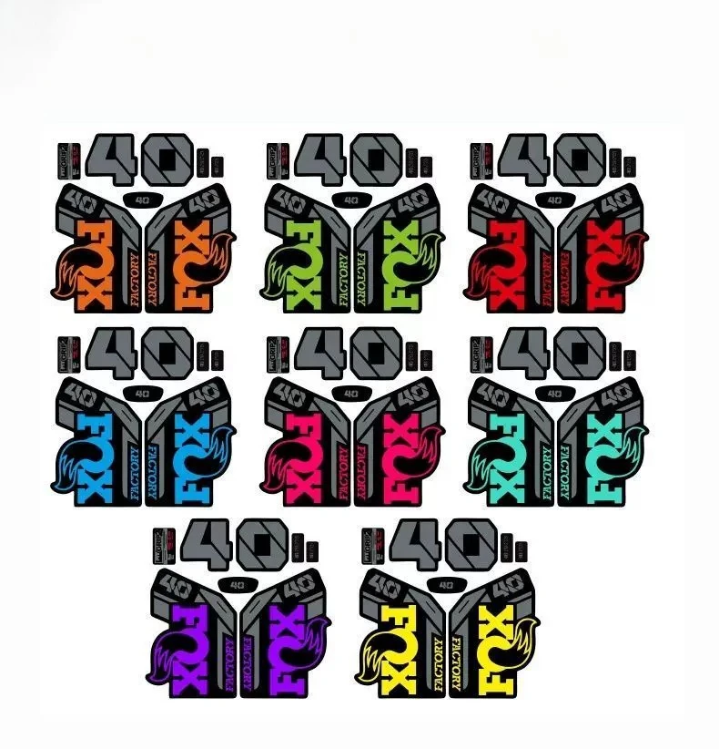 2021 FOX40 Front Fork Decal, Waterproof Vinyl Sticker for FOX 40 Bicycle Suspension Fork Decor & Color Upgrade