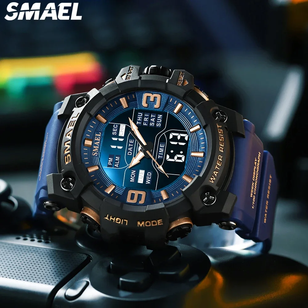 SMAEL Sports Waterproof Electronic Watch Student Watch  8049 Men's Watch Multi functional