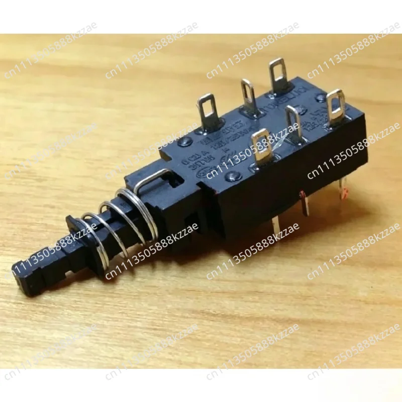 1pcs  pwl-2p2t 6a 250vac 6pin feet power switch kzj direct health on button switch can be combined
