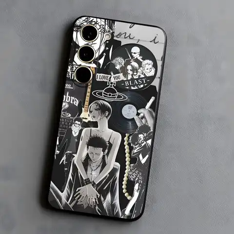 Nana Osaki Anime telefonfodral för Samsung A16 A26 A36 A56 A15 A25 A35 A55 A14 A34 A24 A54 A12 A23 A53Svart softshell 8 best sales Nana-fallet - №7