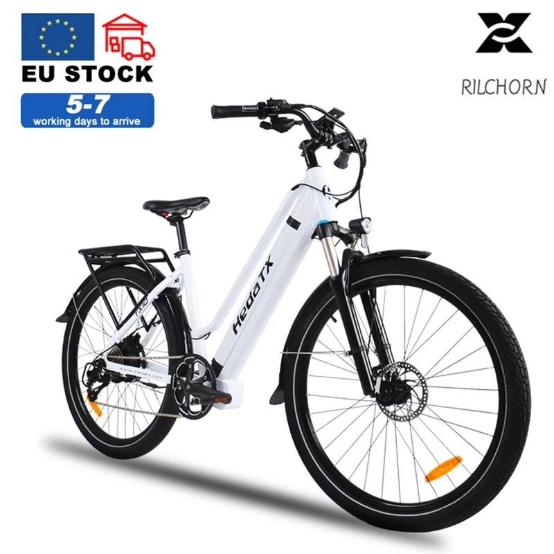 EU Warehouse New E-bike 27.5 Inch Electric Bicycle 500W Motor 48V 17AH Lithium Battery 9 Speed Women's Electric Bike City E-bike