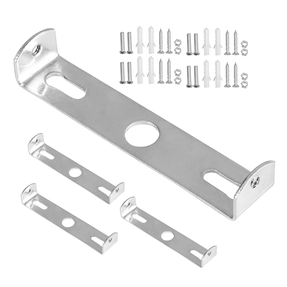 

4 Sets Light Fixture Mounting Bracket Sturdy Ceiling Plate Back Strip Brackets Iron Wall Lamp FixedBracket Easy Installation