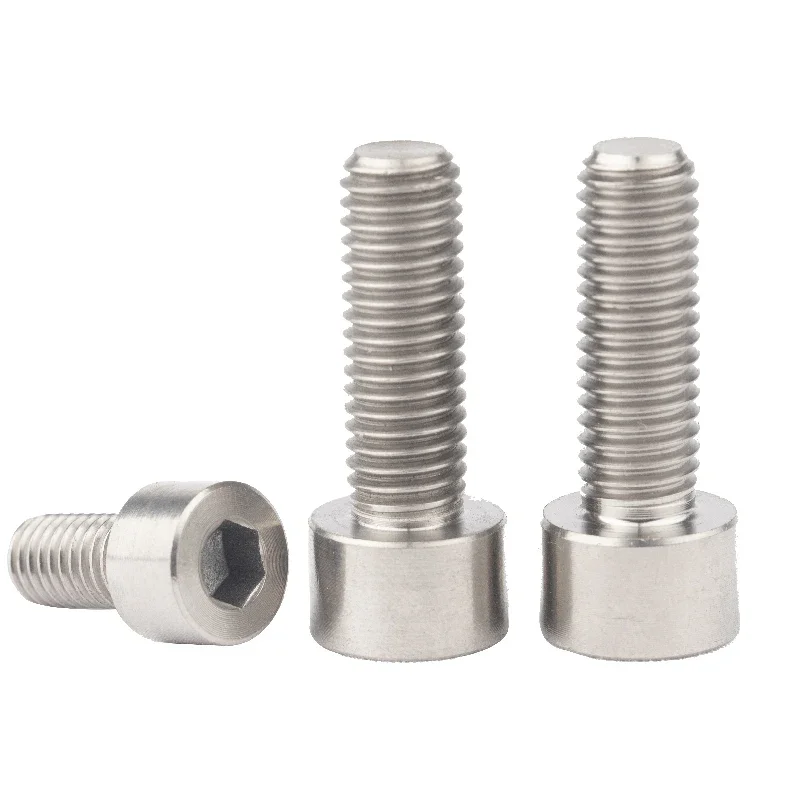 1 PC TA2 GR2 M1.6 M2 M2.5 M3 M4 M5 M8 M10 M12 M14 M16 Titanium Alloy Hex Aleen Socket Cap Head Screw Bolts DIN 912 For DIY