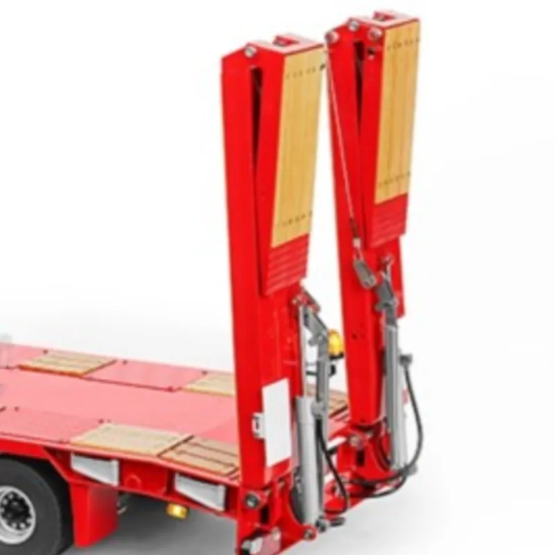 

New LESU 1/14 Hydraulic Lifting Tailboard Metal Trailer for RC Tractor Truck Remote Control Dumper Car Painted Assembled Model