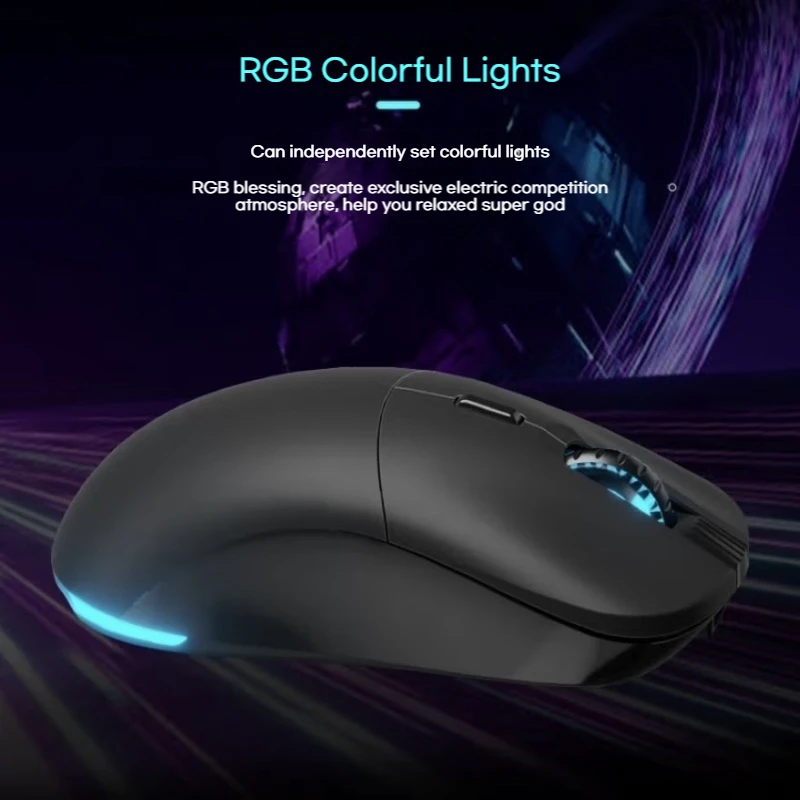 New Mechrevo Yao M710 Dual Mode Lightweight Mouse Usb Interface Rgb Light Effect 10000dpi Esports Game Player Business Office