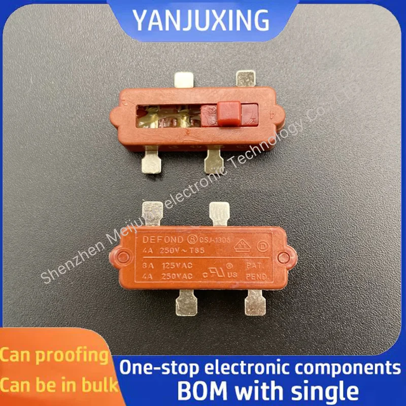 1~5PCS/LOT  CSJ-130 power toggle switch for hair dryer electric fan flashlight 4 pins 3 settings