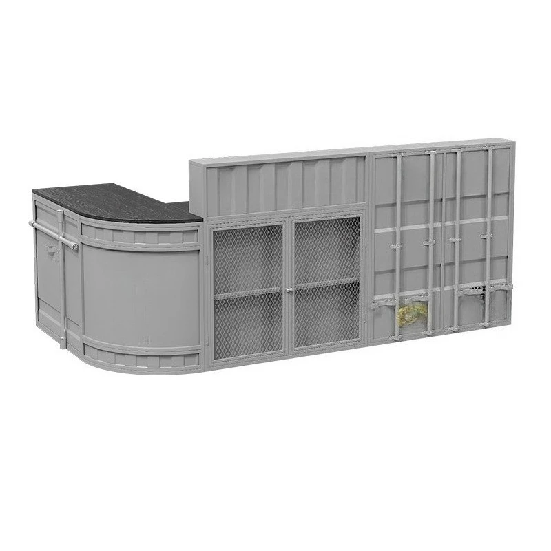 

Бар в индустриальном стиле Прозрачный бар Бильярд Барбекю Магазин касса Стойка регистрации Угловое хранилище Бар многофункциональный