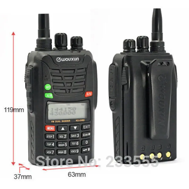 10 stücke Original Radio Walkie Talkie WouXun KG-UV6D Handheld VHF/UHF 136-174/400-470 MHz FM Dual Band Ham Zwei Weg Radio Transceiver