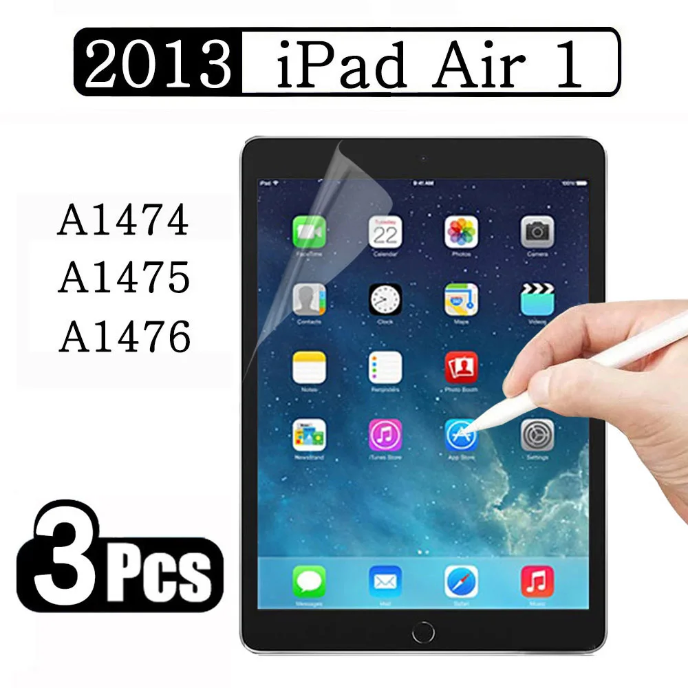 

(3 Packs) Paper Film For Apple iPad Air 1 9.7 2013 A1474 A1475 A1476 Matte Tablet Screen Protector