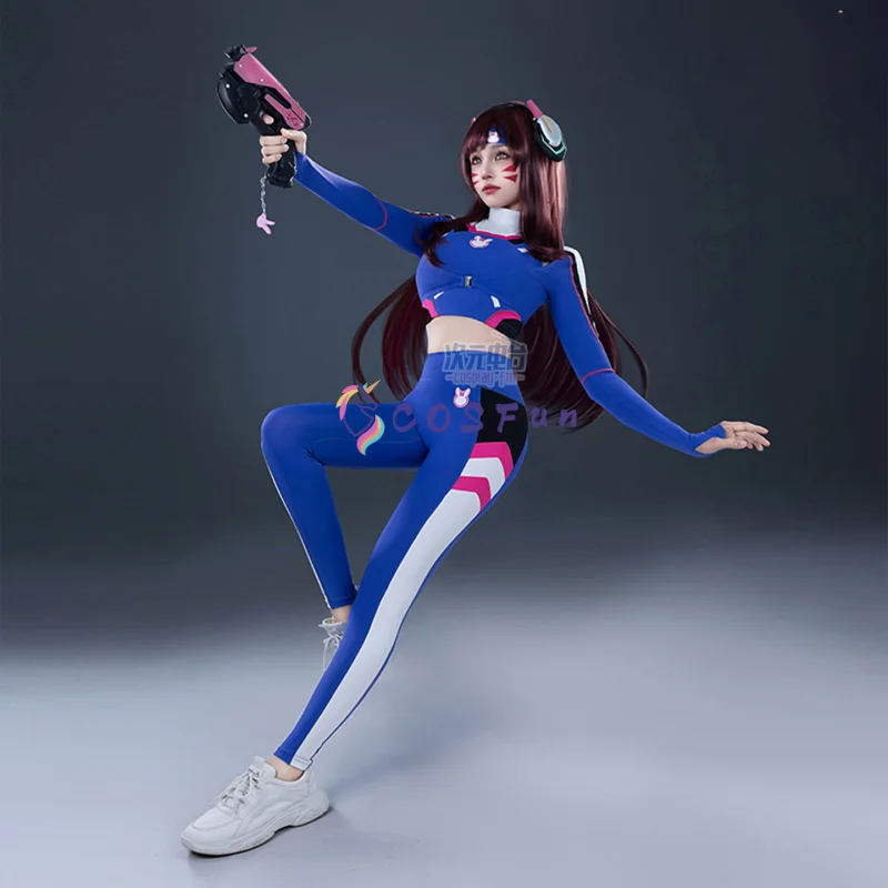 

D.Va Cosplay Overwatch Costume Sport Yoga Wear Uniform Halloween Suits Clothes Anime Outfits Women Clothing COSFun