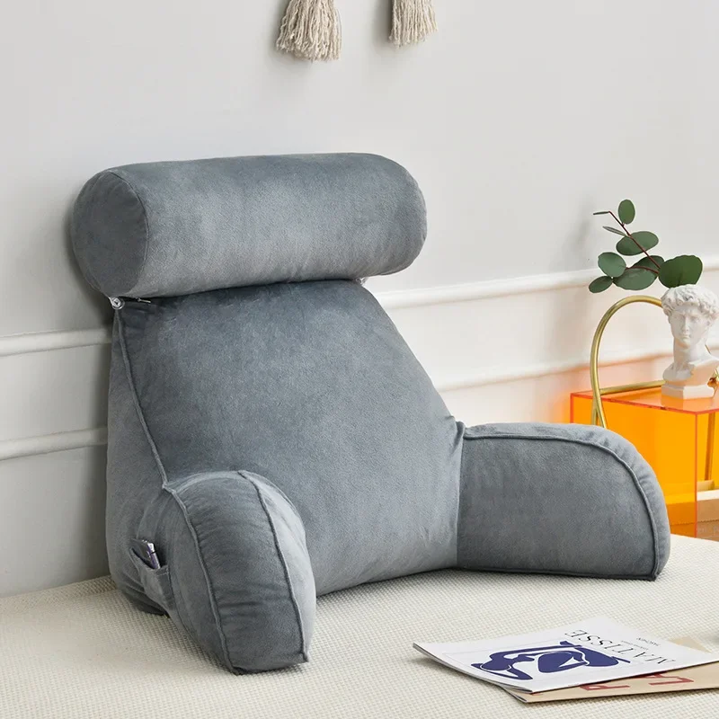 

Soft Reading Pillow Office Sofa Bedside Back Cushion Bed Lumbar Support Cushions Backrest Backs Rest Pain Relief Pillows