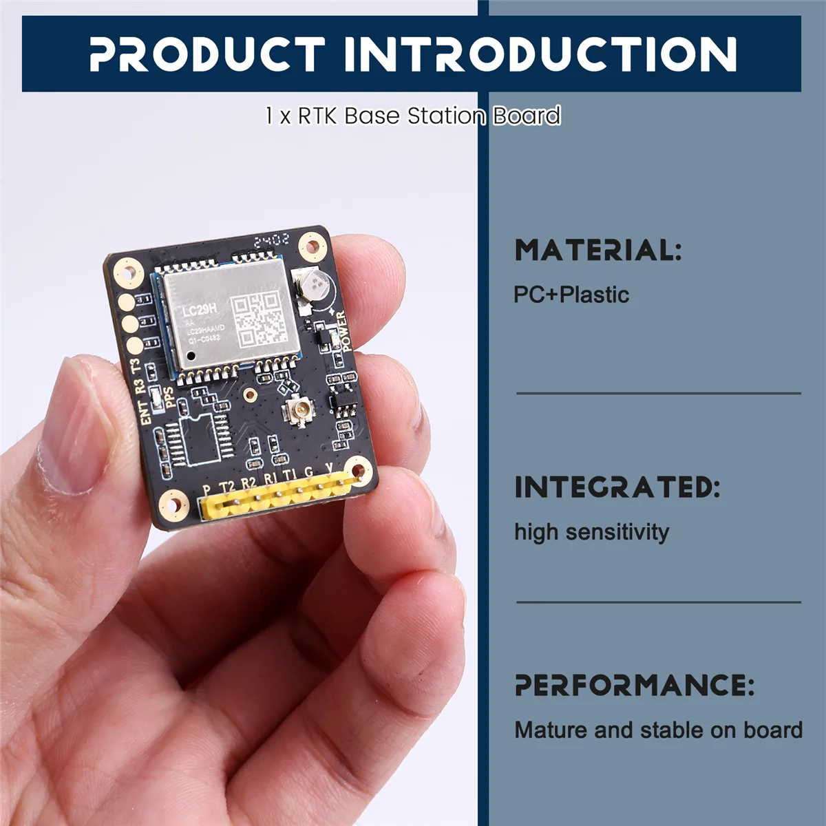 High Precision RTK Base Station Board Quectel LC29H Dual Frequency L1/L5 Positioning Module Output RTCM Data LC29HAA