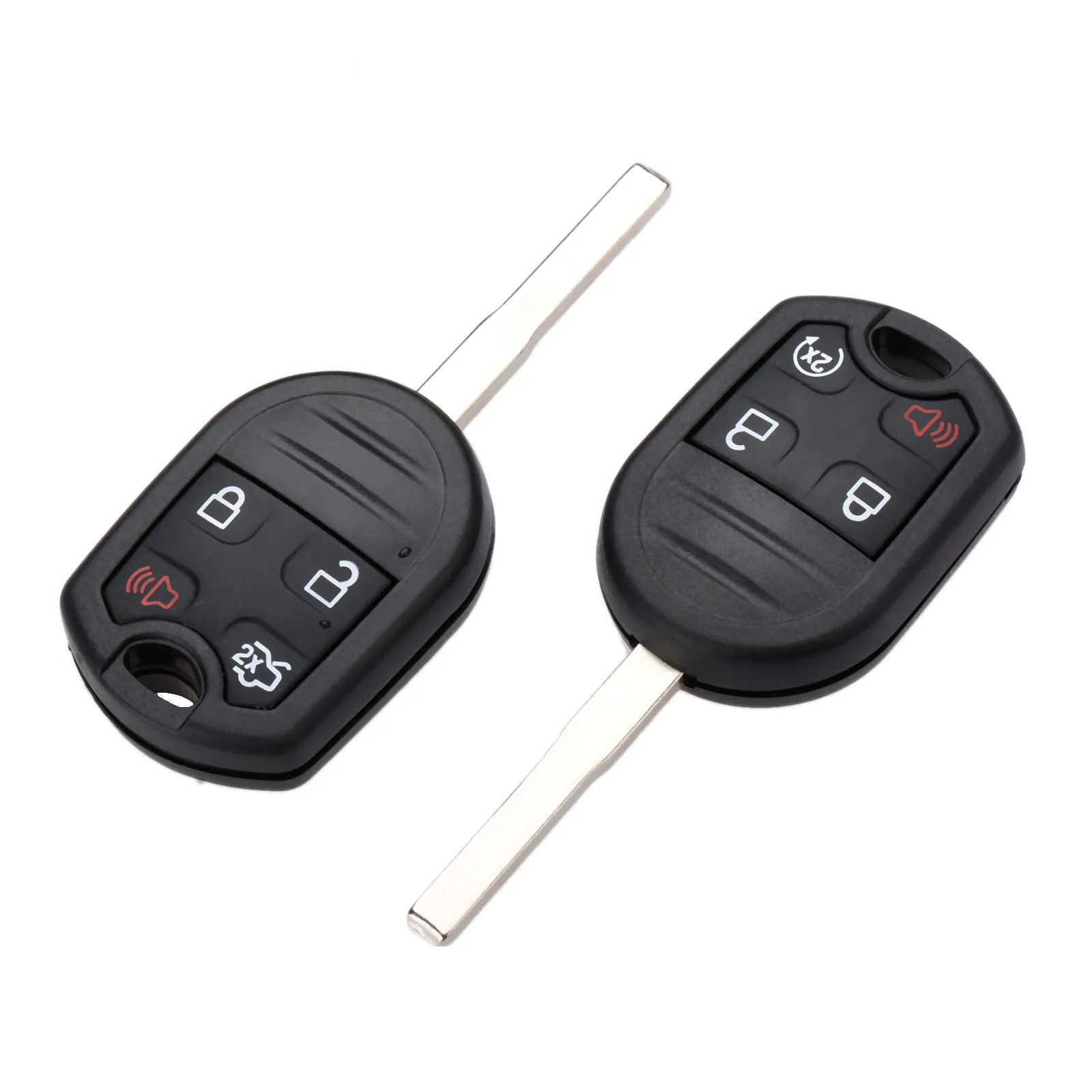 CWTWB1U793 4-Buttons Remote Car Key Fob for Ford Escape Fiesta Focus Transit Connect C-Max 2014-2016 ID83/4D63 Chip 80Bit 315MHz