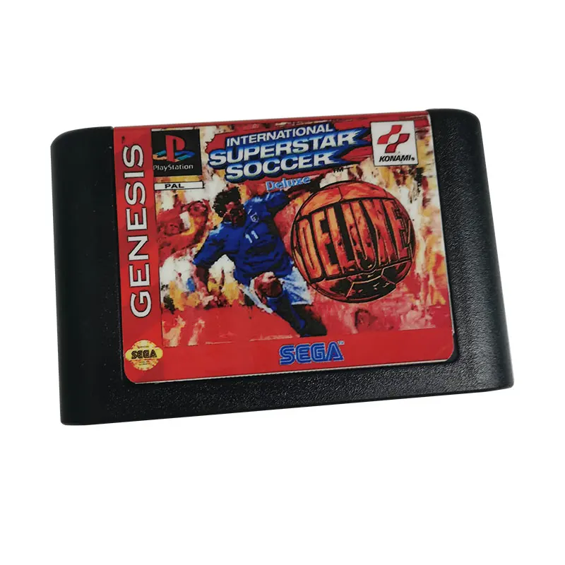 

International Superstar Soccer Deluxe Sega Genesis Game 16 BIT