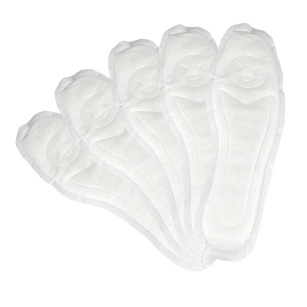 10 Paar Einweg-Baumwoll-Einlegesohlen, Schweißabsorption, atmungsaktiv, Wolkengefühl, eigenartige Geruchsreduzierung, Einweg-Einlegesohle