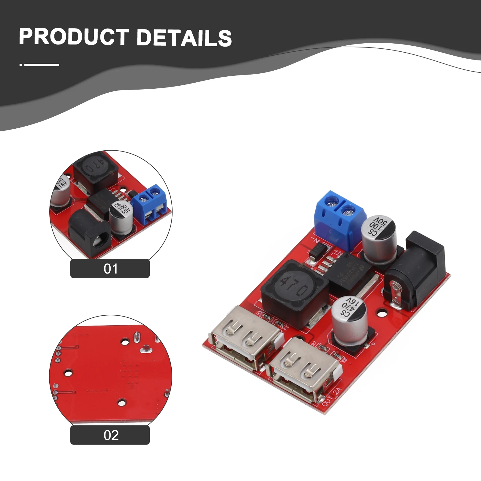 

Automatic Board Charging Module Automatic Board Dual USB Output Solar Controller Charger A Charging Module Automatic Board