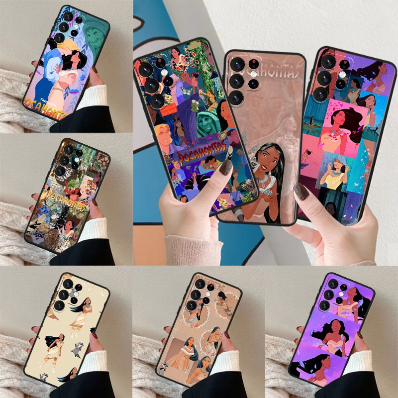 Pocahontas For Samsung S 8 9 10 20 21 22 23 24 S10e Lite Plus Ultra FE Black Silicone Phone Case Funda Soft Cover Shell Capa