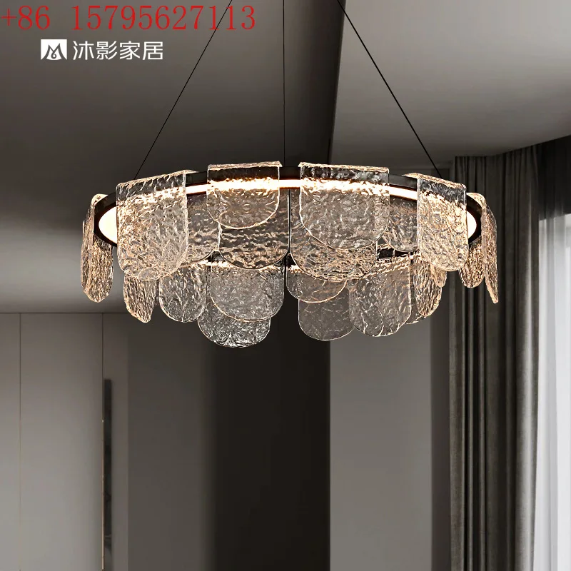 

Italian light luxury living room chandelier simple creative hall bedroom lamp