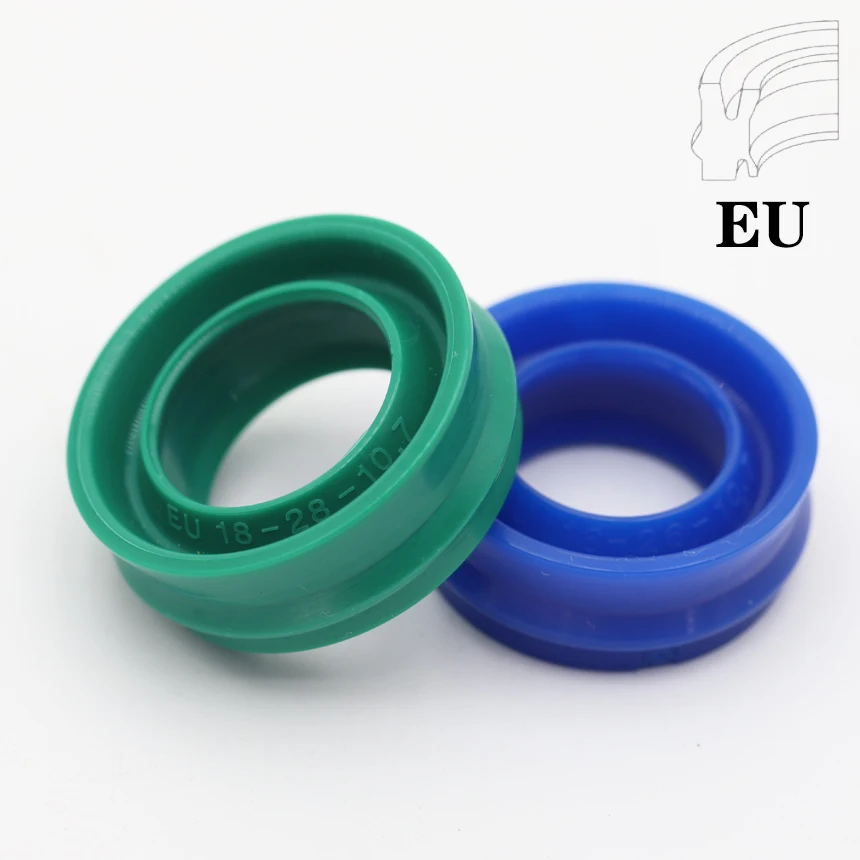 EU 12-63mm niebieski zielony poliuretan PU opaska pyłoszczelna siłownik pneumatyczny tłok wału pierścień uszczelniający uszczelka olejowa