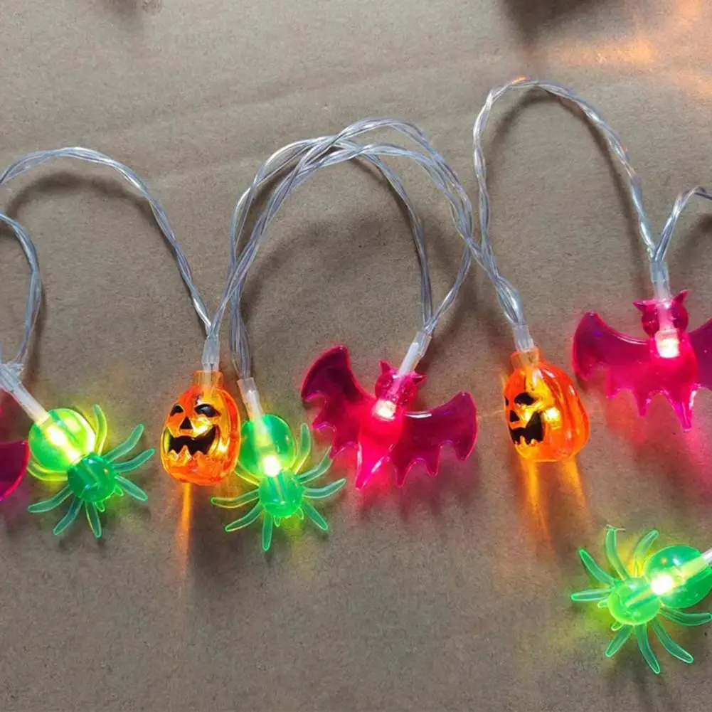 Bateria operado Halloween String Lights com controle remoto para interior, decorativo, quintal, Halloween