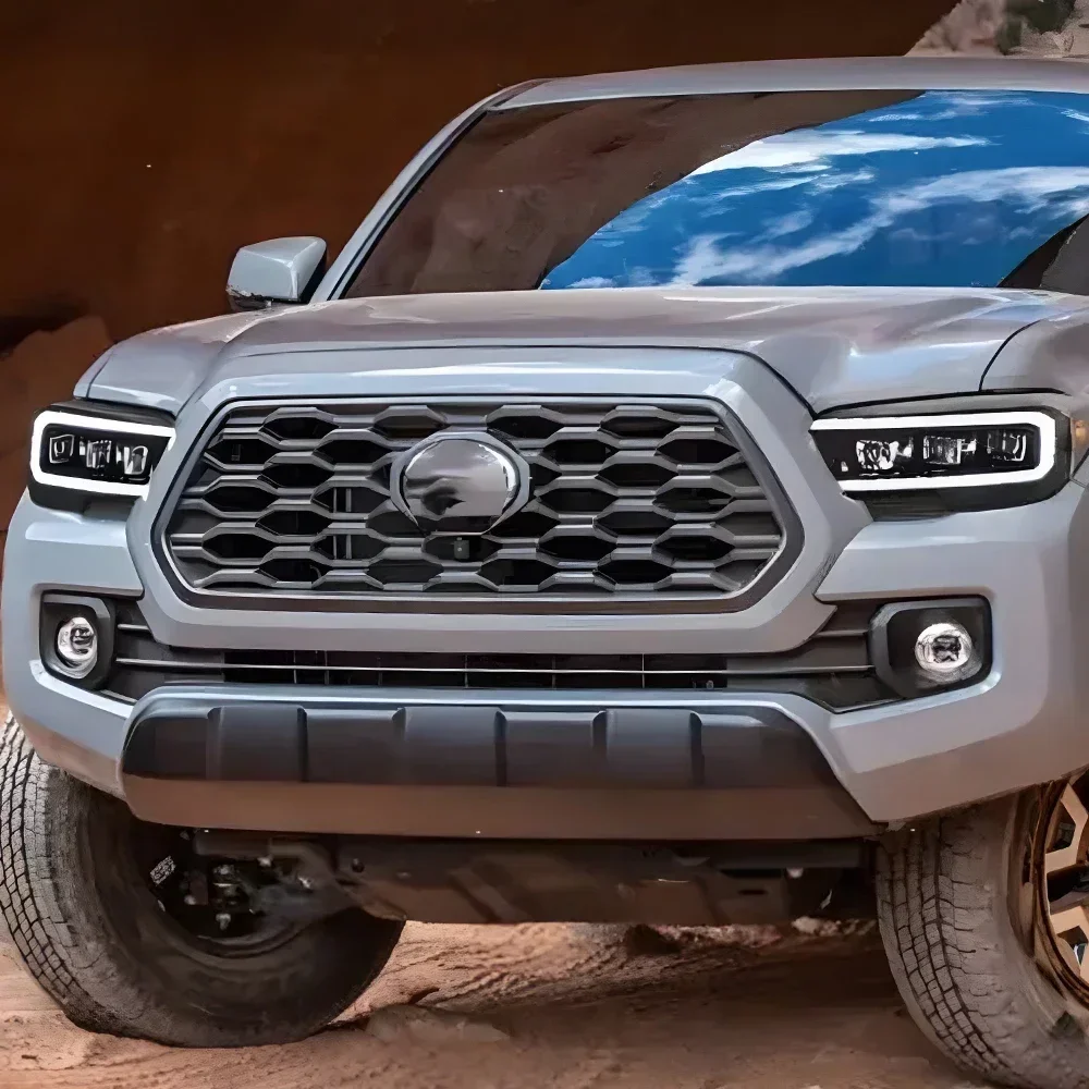 

Для Toyota Tacoma 2016-2019 автомобильные передние фонари, обновленный светодиодный проектор, аксессуары с тремя линзами, высококачественные автомобильные фары в сборе