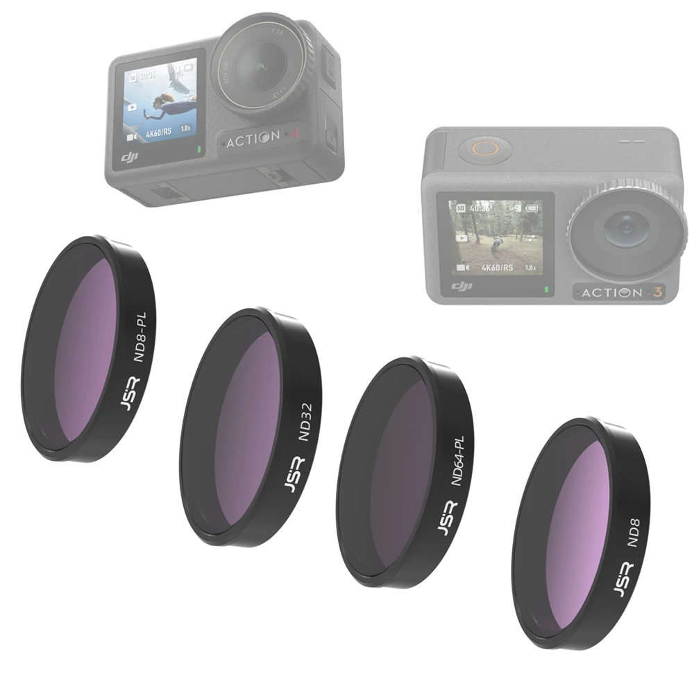 Action5 Glass ND8 16 32 64 ND1000 ND8PL 32PL Lens ND Filter Neutral Density for DJI Osmo Action 3 4 5 Pro Drone Camera