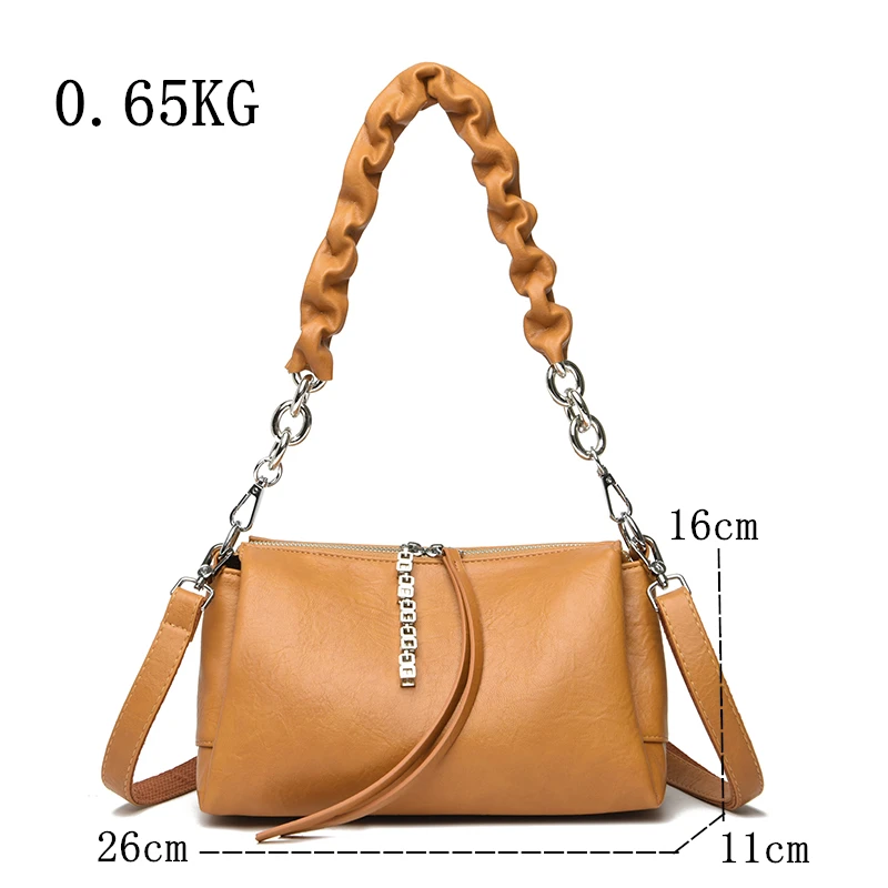 Fashion Handbag High Quality Leather Shoulder Crossbody Bag Women Luxury Messenger Bags Female Large capacity bags a main