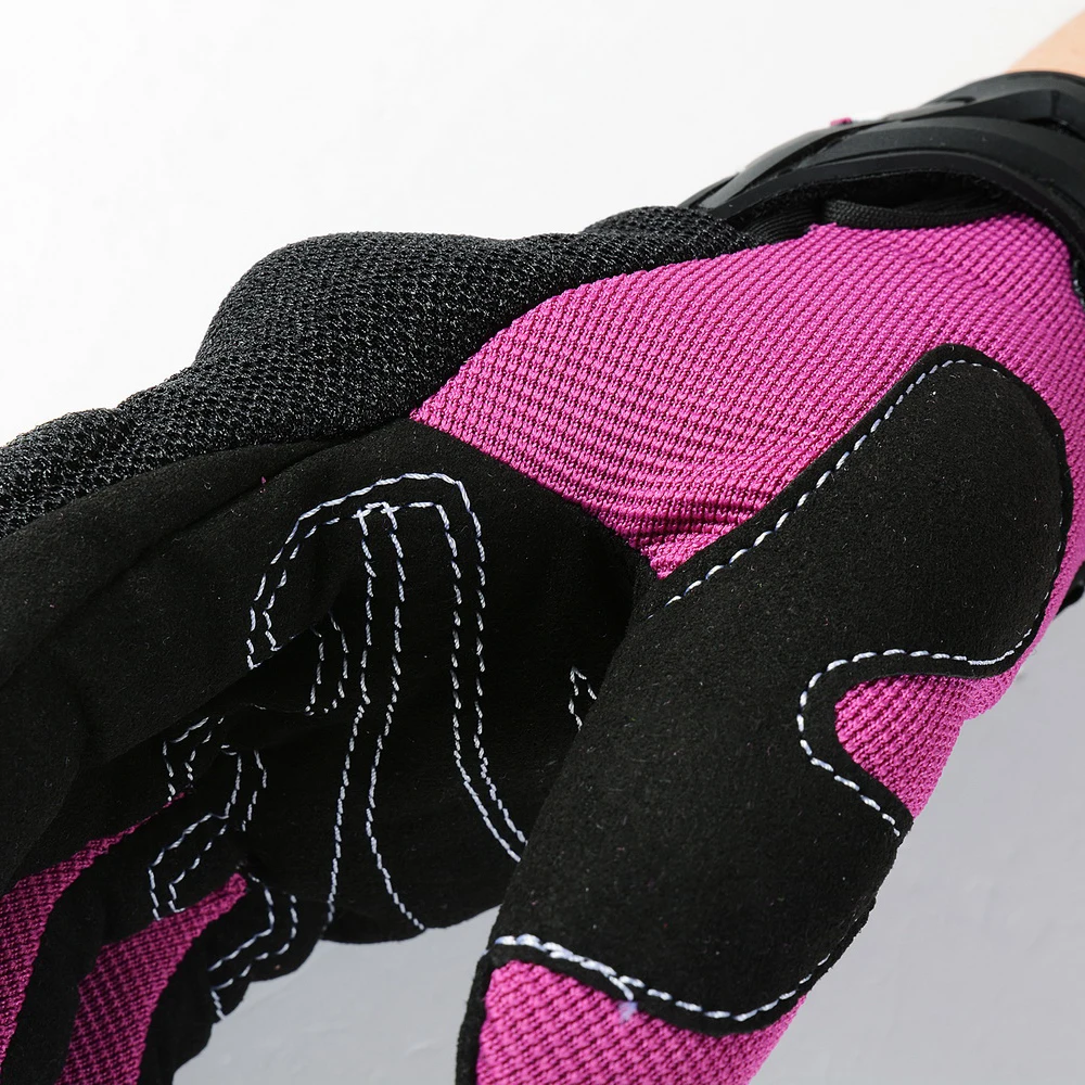 SUOMY Women Purple Motorcycle Gloves Touch Screen Full Finger Racing/Climbing/Cycling/Riding Sport Windproof Motocross Gloves