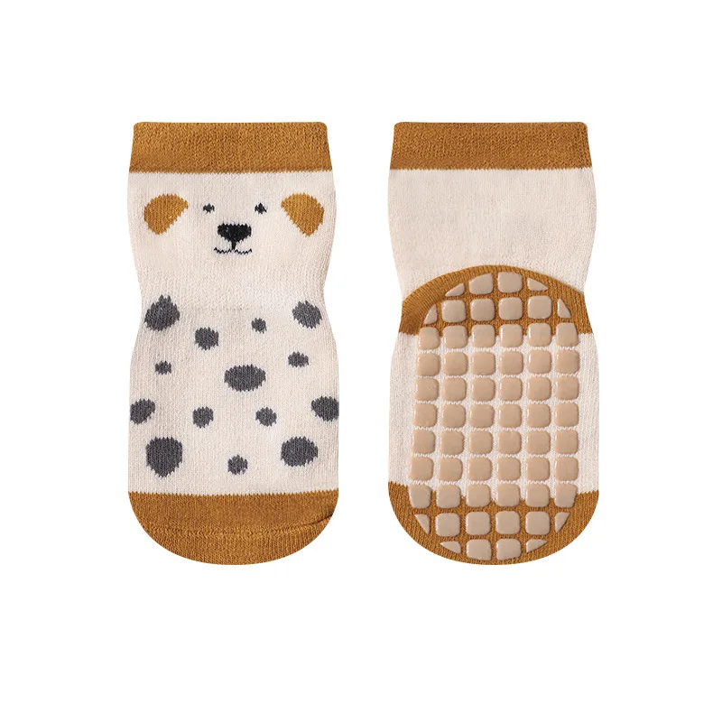 Fashion Baby Floor Socks Cute Animal Design Non-Slip Newborn Floor Socks Soft Cotton Toddler Short Tube Socks For Kids