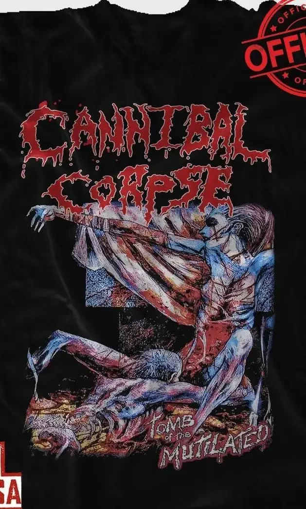 CANNIBAL CORPSE Tomb of the Mutilated T-Shirt Cotton Black Men S-3XL Fast ship