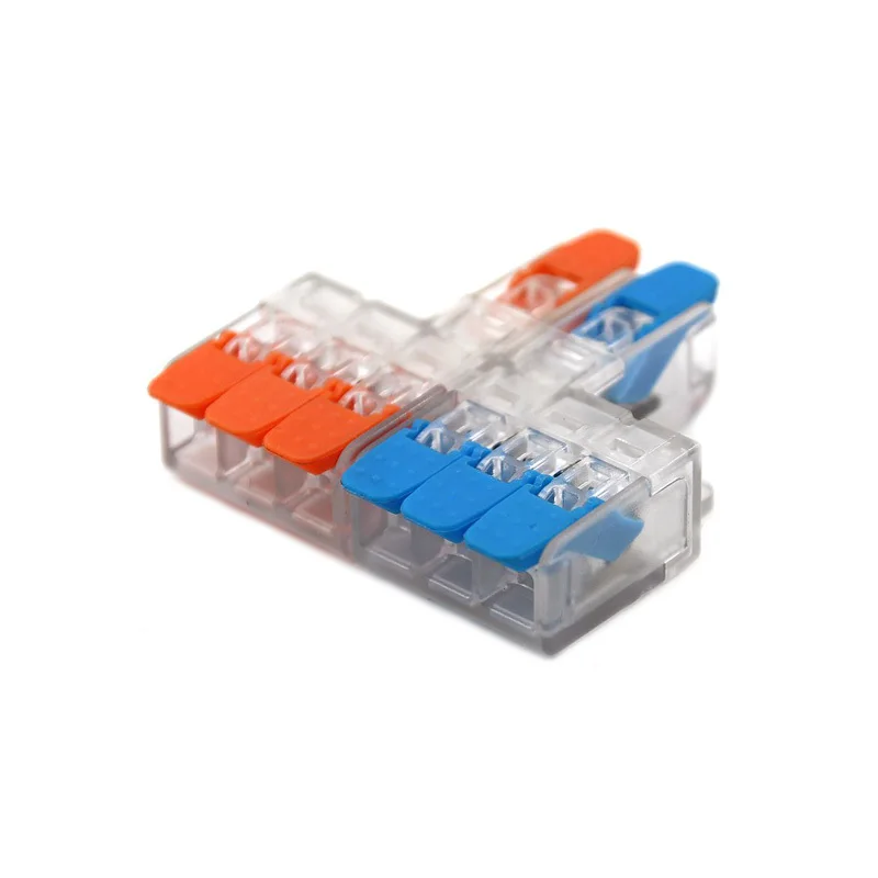 Wire Connector Electrical Terminal Blocks Splitter Led Push in Quick Connectors Conductor Cable  Junction Box 0.5-6mm²