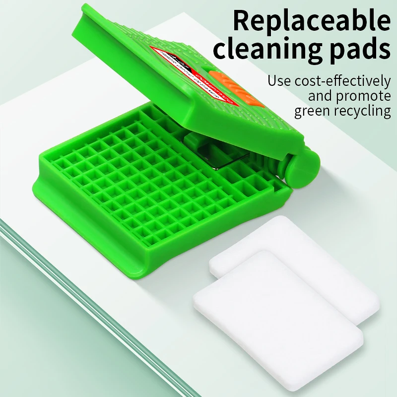 COMPTYCO A-07 Fiber Optic Cleaner Optic Fiber Cleaning Wiping Clip Cleaning Tool With Empty Alcohol Bottles and Spare Cotton