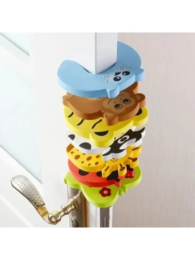 Butoir de porte de sécurité pour bébé, 1/7 pièces, Anti-pincement, bloc de porte d'animaux de dessin animé, Protection de sécurité épaisse pour enfants, serrure de Protection des doigts