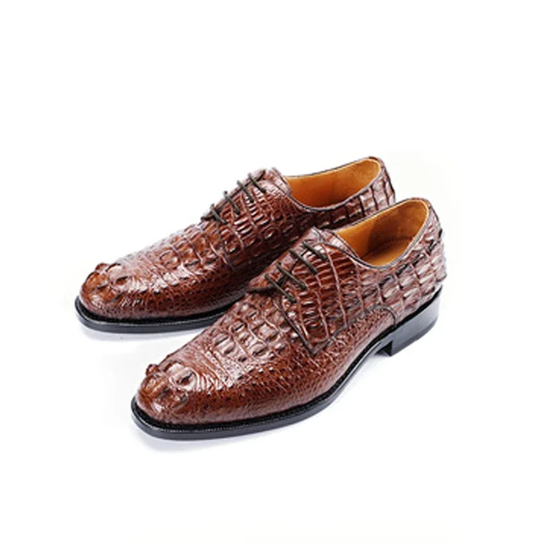 shenzhen dae spring  male  crocodile leather professional  male  Single shoes  leather shoes