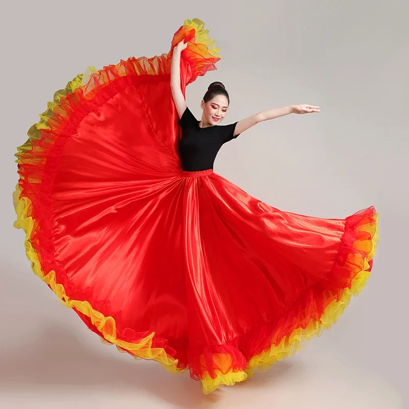 Female Practice Dress Dance Performance Dress Women's Skirt long Skirt Large Swing Skirt Dance Costume Performance Clothes