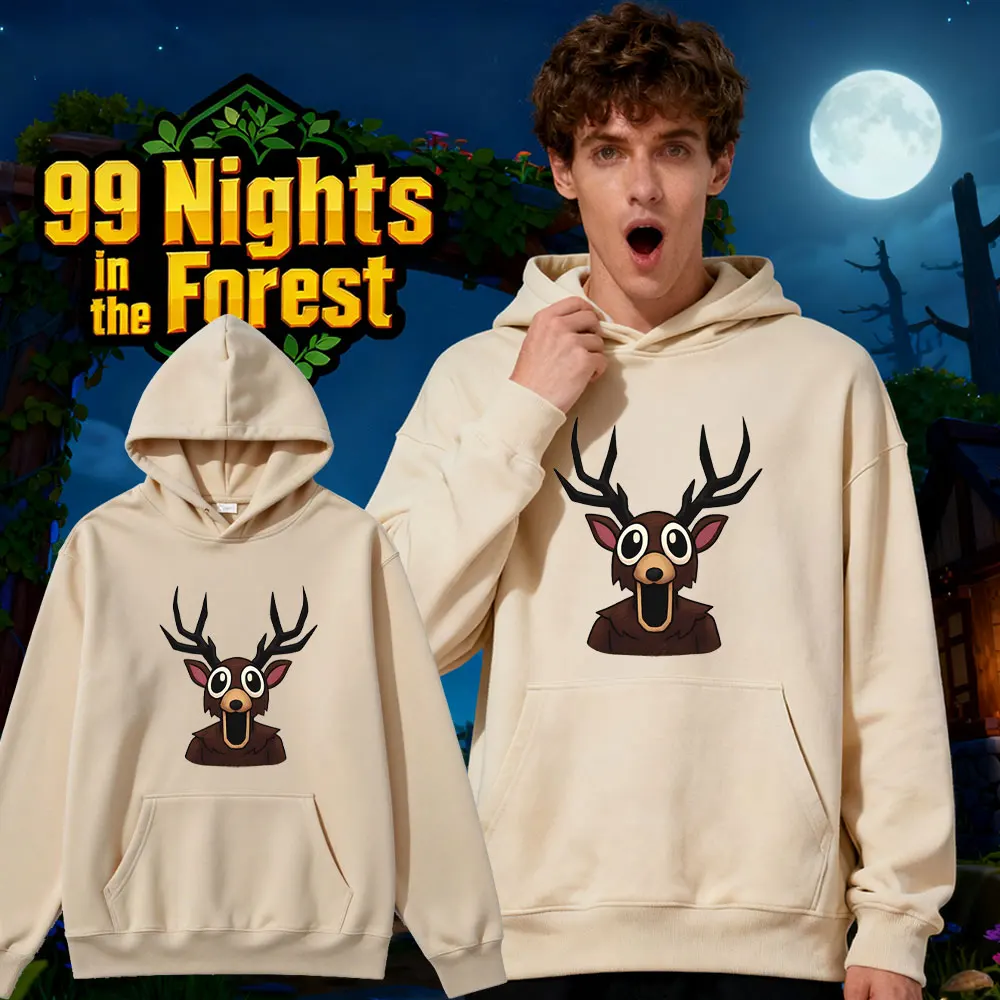 99 Nights in The Forest Fan Trending Viral Men Hoodie Streetwear Harajuku Pullover Spring Autumn Unisex Long Sleeve Game Hoodie