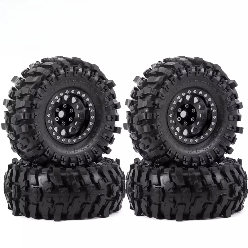 1/10 AXIAL SCX10 TRX4 RC Crawler Tire Accessories Metal Wheels R258 Tires Remote Control Car Upgrade and Modification Parts