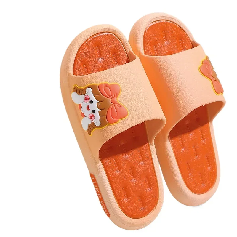 All Season Universal Indoor Slippers Bathroom Slippers for Bathing Comfortable and Soft Slippers Shower Bathbath Yellow Boy