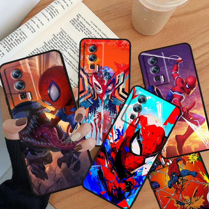 

Marvel Avengers Spider-Man For Xiaomi Redmi 9A 9C 9AT 10C 9 9T 10 12C 13C A3 12 K60 A1 K50 K40 5G Black TPU Phone Case