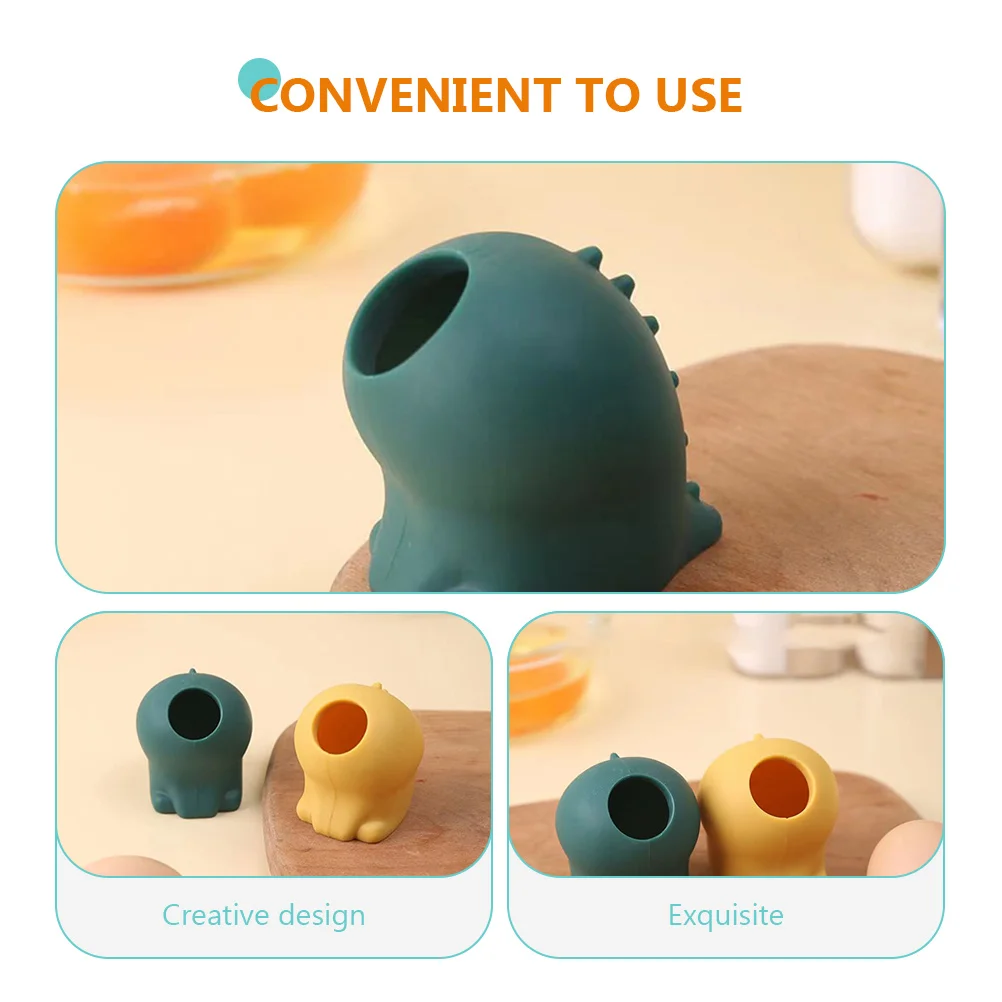

2pcs Silicone Lovely Yolk Separator Supple White Separator Cooking Supplies Yolk Divider Egg Tool Food Grade Silicone
