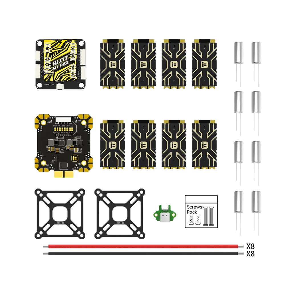 Zestaw iFlight BLITZ H7 Pro Combo z pojedynczym ESC BLITZ E80 do FPV