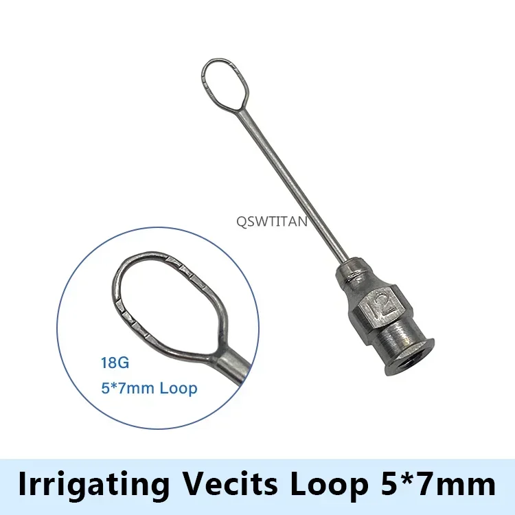 QSWTITAN Ophthalmic Lens Loops Stainless Steel Lens Loop Tip Eye Surgical Instrument Eyelid Tools