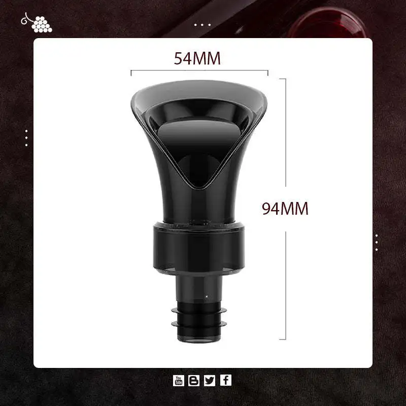 2 In 1 Red Wine Stopper Aerating Pourer for Red Wine Flower Shape Pouring Decanter Silicone Wine Keep Fresh Seal Bottle Stopper
