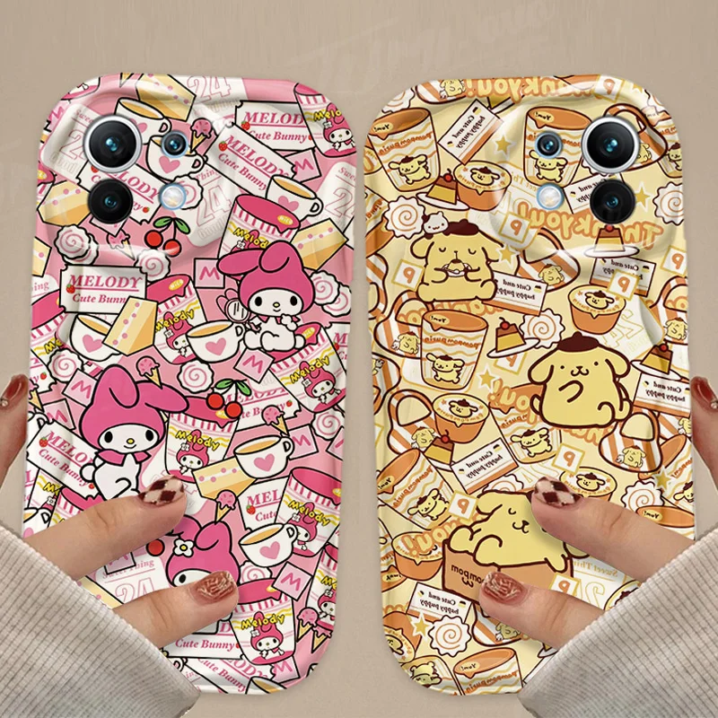 Sanrio Rabbit Cinnamoroll Case For Xiaomi 13T 12T 14 13 12 11 Lite 5G NE 10T POCO X5 X6 Pro X3 NFC X4 GT F3 F4 F5 F6 M6 M5S C65