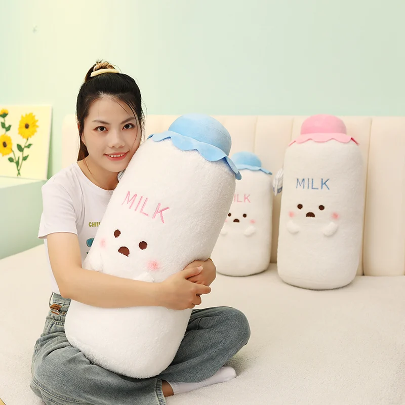 50/60cm Plush Pillow Cute Baby Bottle Cartoon Creative Funny Big Size Christmas Gift Toys For Children Kawaii Room Decoration