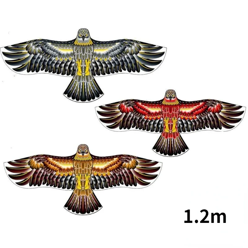 1.2 متر ثلاثية الأبعاد النسر طائرة ورقية كبيرة النسر تحلق الطيور الورقية الأطفال هدية رحلات الأسرة حديقة الرياضة في الهواء الطلق لتقوم بها بنفسك لعبة Cometas De Viento