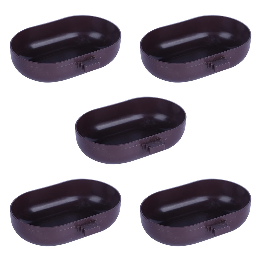 

5pcs Bird Bath Box Pet Parrot Basin Baths Small Caged Bathtub Plastic for Parakeet Water Bathing Eco Friendly Safe Materials