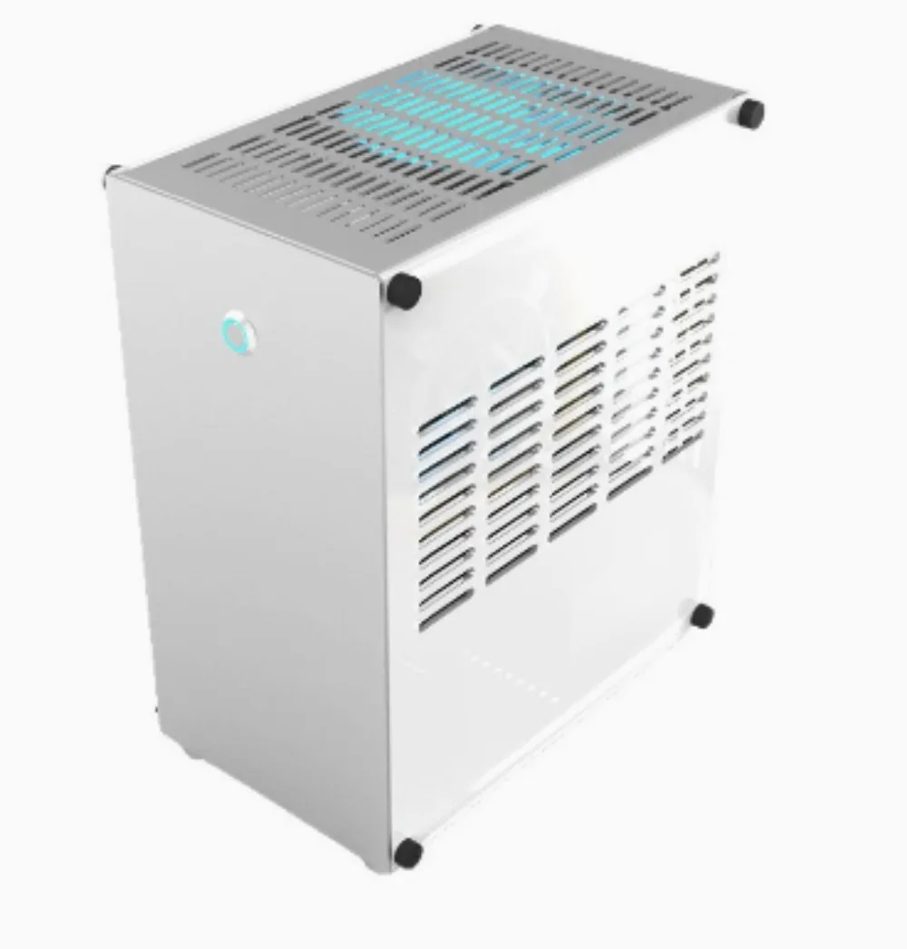 A4 Compact ITX Desktop Case Full Aluminum Alloy High Airflow Type-C Simple Mini Host for DIY Gaming PC HTPC
