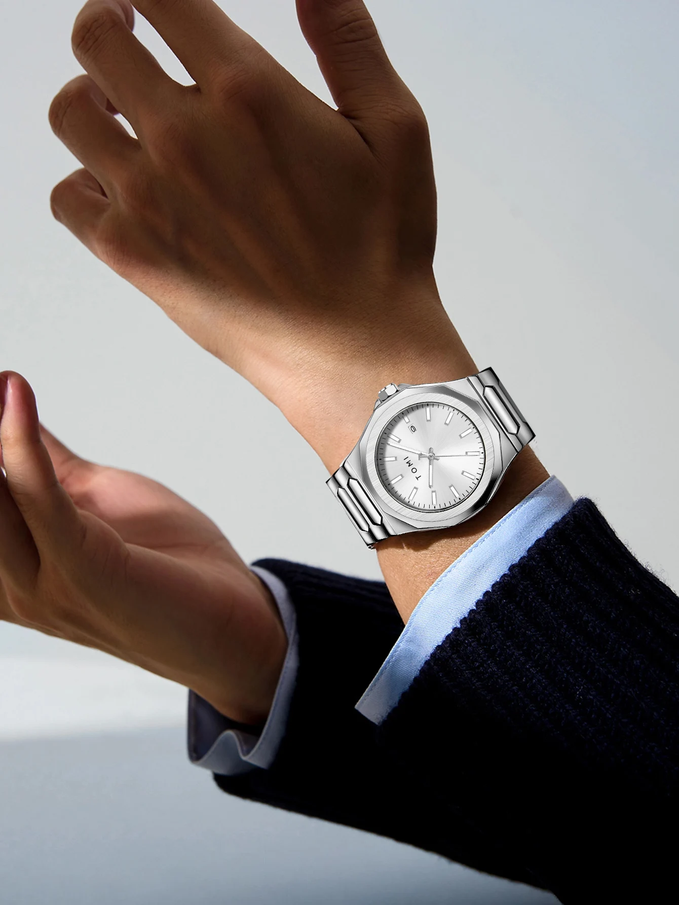TOMI Luxus Business herren Uhr Geschenk Box Set Hohe Qualität Rose Gold Fall Einfache und Vielseitige Quarzuhr Relogio Masculino – Detail 13