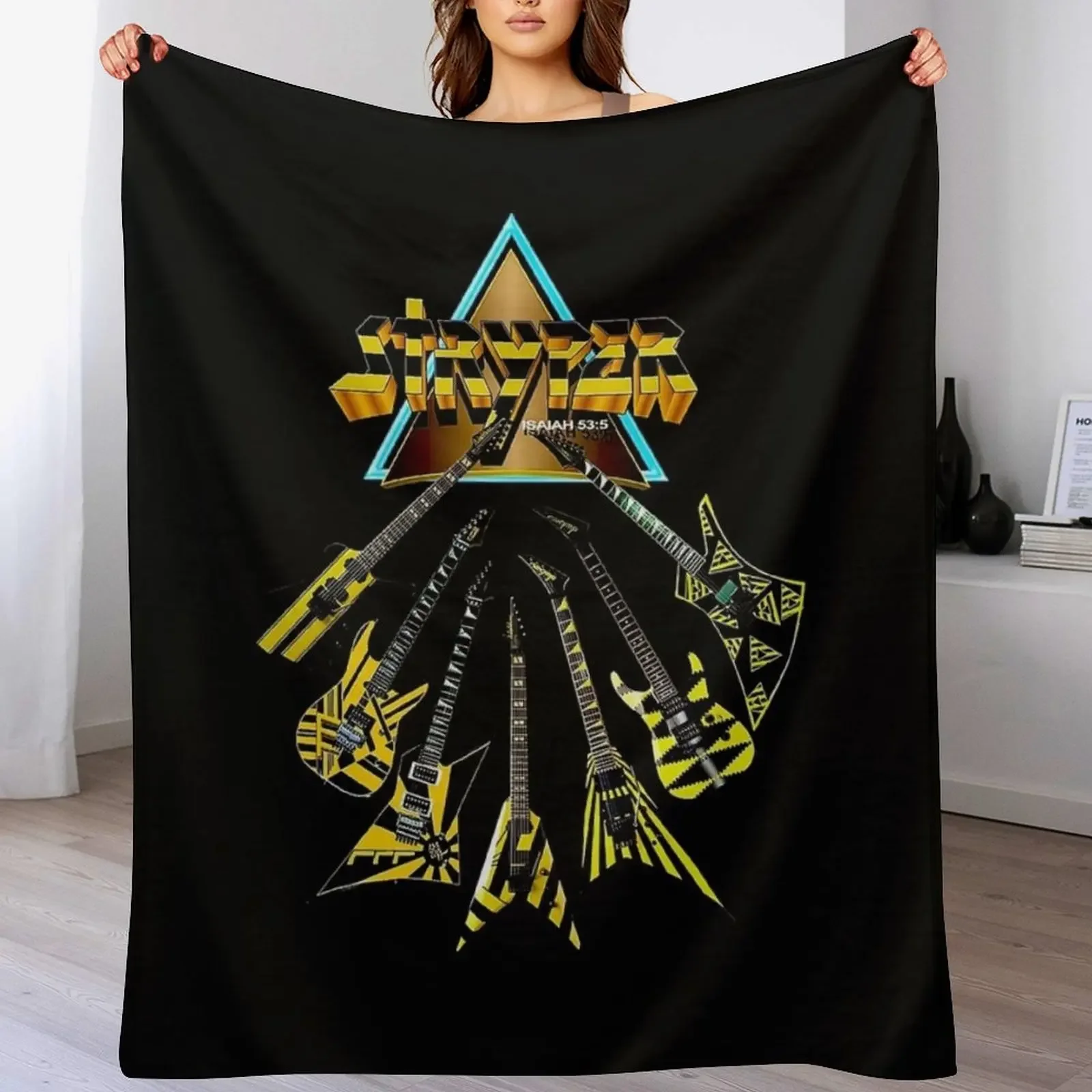 

stryper JA6 -stryper - band sell t-shirt Throw Blanket Designers Camping Flannel Fabric Stuffeds Blankets